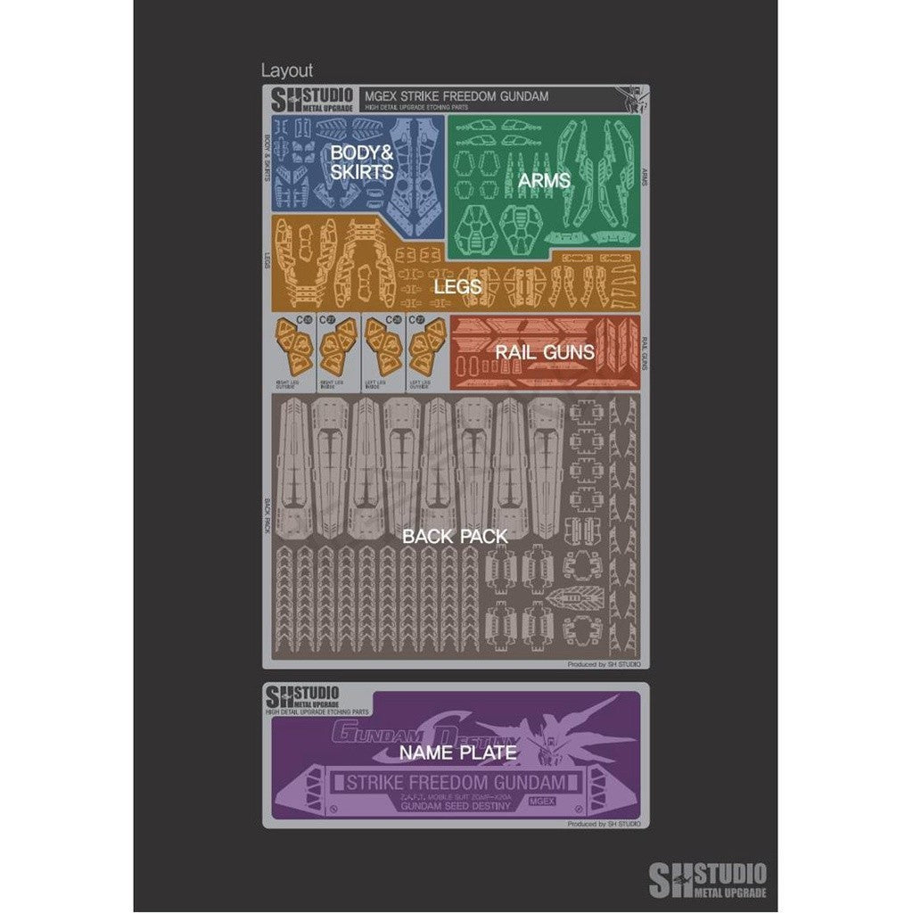 SH STUDIO 1/100 MGEX STRIKE FREEDOM Etching parts NO KITS