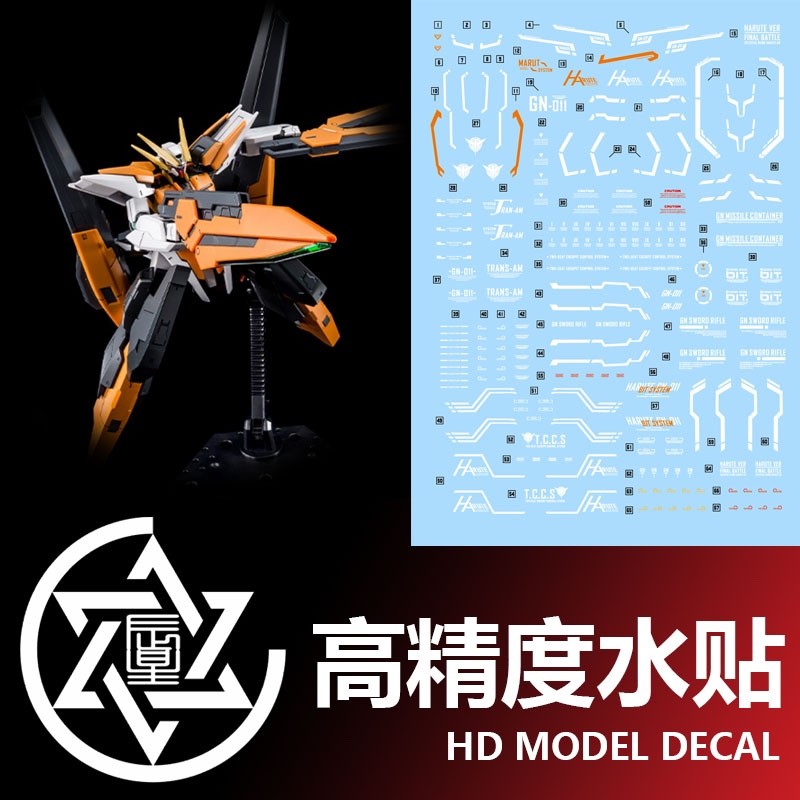 Calily HG 1/144 GN-011 Harute Final Battle Ver Water Slide Decal (Kits not included)