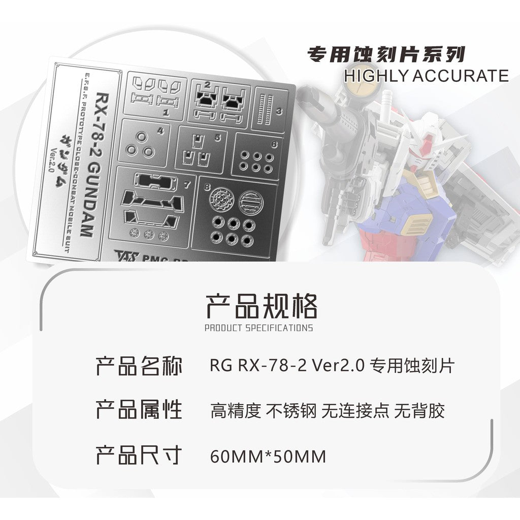 20250722 TAS RG RGU RX-78-2 2.0 Pro Masking Tape Pre-cut (Not include kits or model)