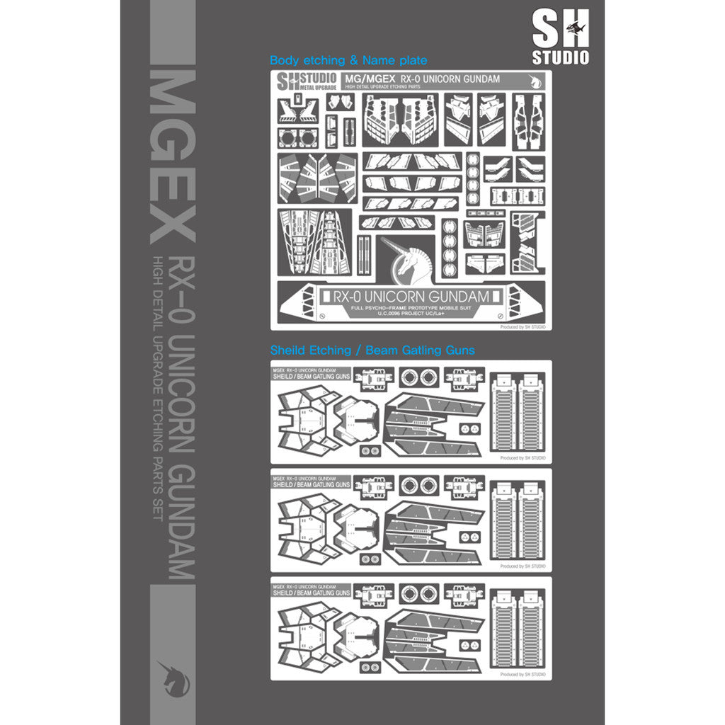 SH STUDIO Upgrade Metal Etching Parts for MGEX 1/100 Unicorn