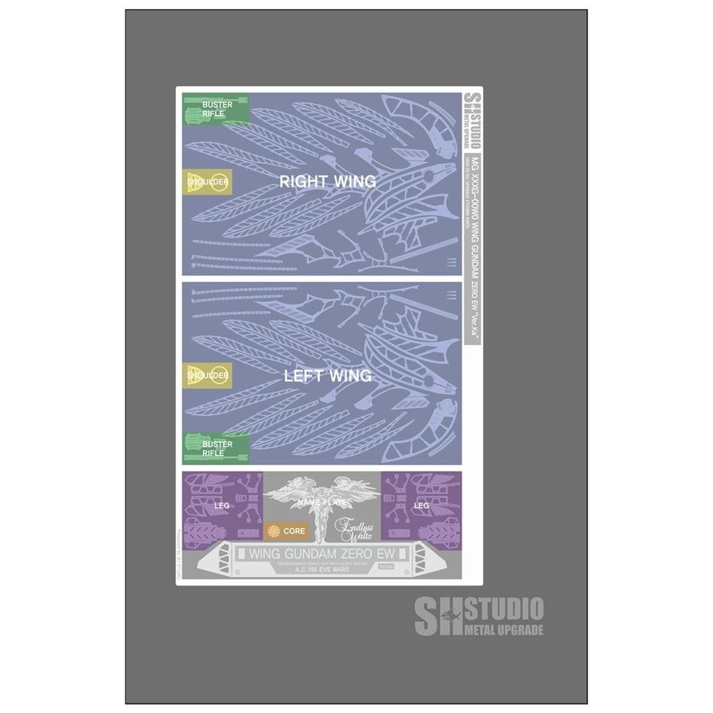 SH STUDIO Upgrade Etching Parts for MG 1/100 Wing Zero EW Ver.ka