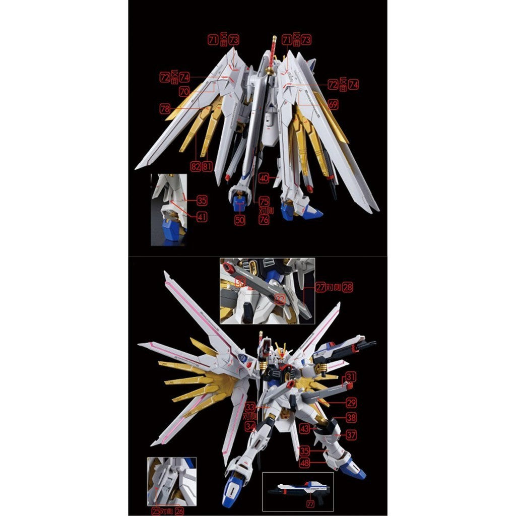 GUGU HG 1/144 MIGHTY STBIKE FREEDOM Water Slide Decal GUGUHG010