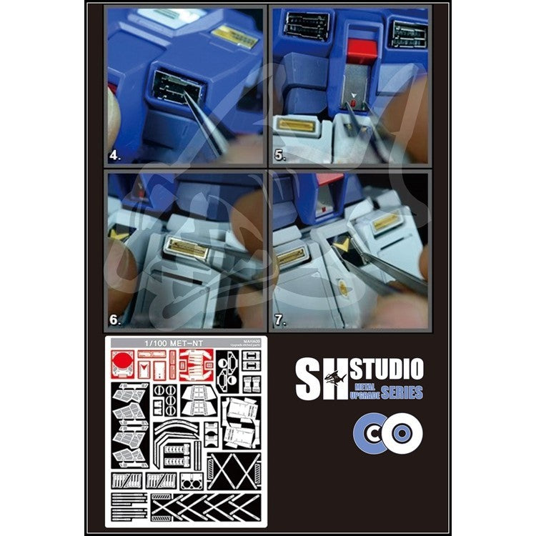 SH STUDIO Upgrade Metal Etching Parts for MG 1/100 RX-78 NT-1 2.0 Chabam Armor