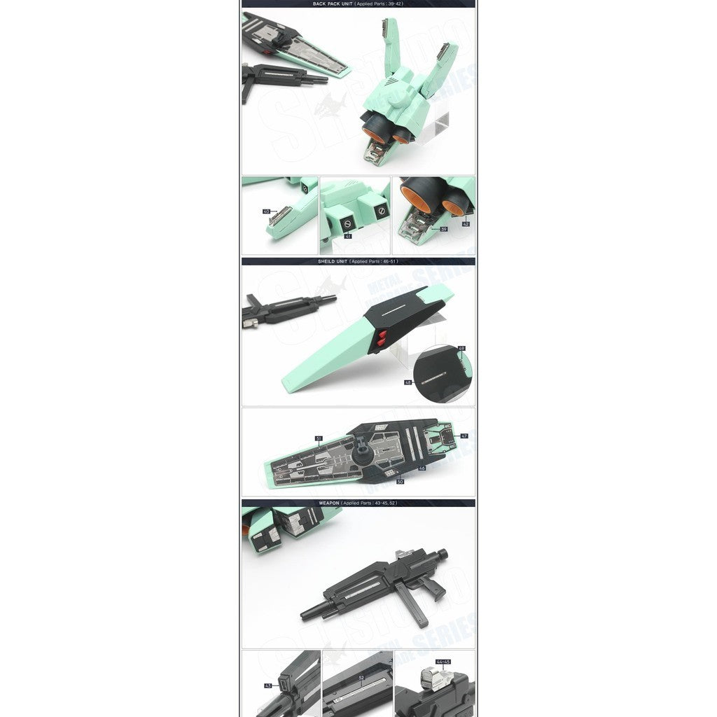 SH STUDIO Upgrade Metal Etching Parts for MG 1/100 JEGAN