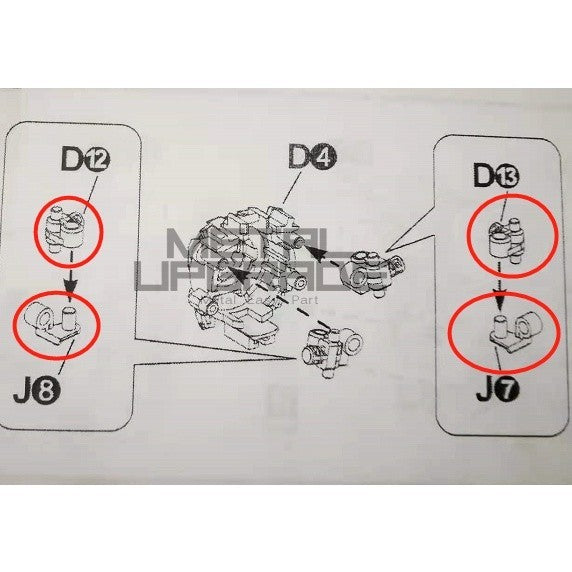 CA MB 8822 00q QANT J12 J18 F37 F36 D12 D12 D13 J7 J8 Metal replacement share