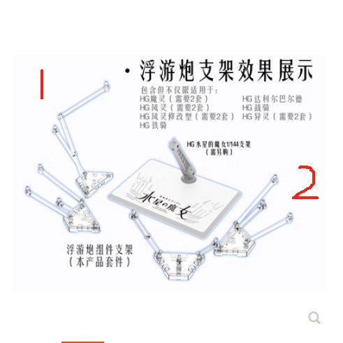 DDB TWFM series HG 1/144 FM FULL MECHANICS 1/100 general use Funnel action base stand