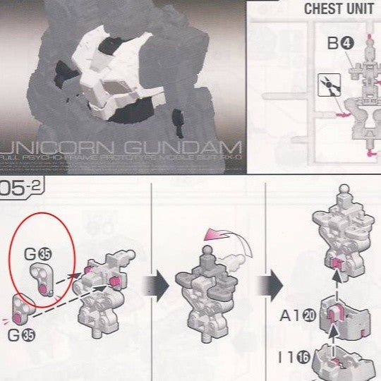CA RG Unicorn Chest G35*2PCS Metal replacement spare parts