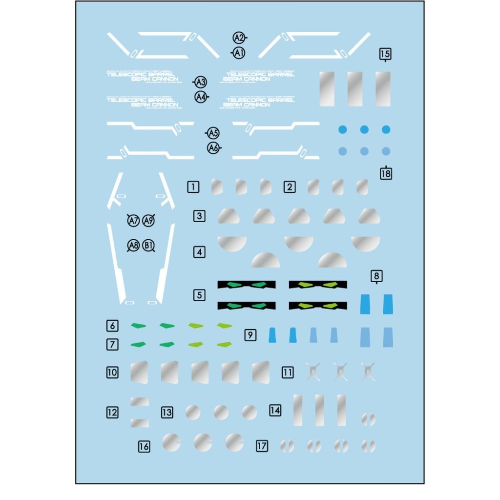 TRS Water slide decal for RG 1/144 Impulse Destiny TRSRG018
