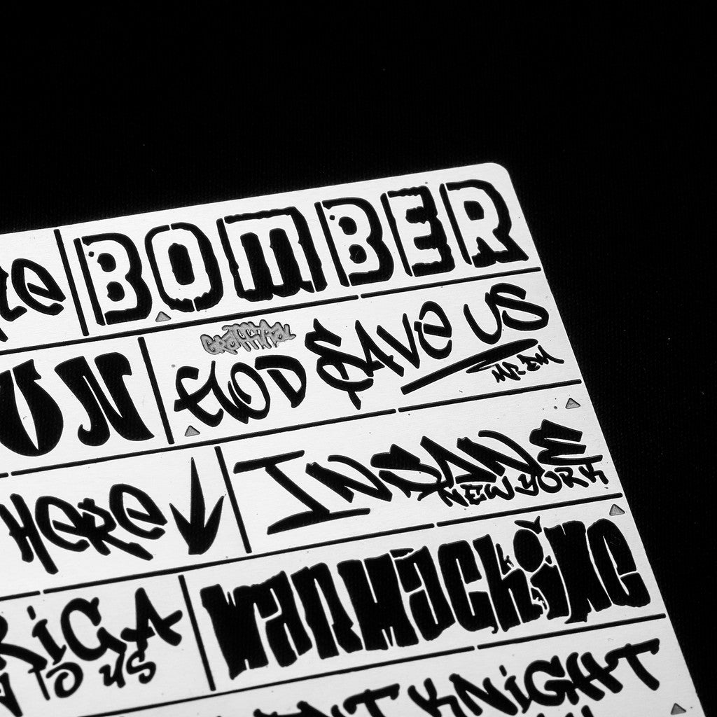 Alexen AJ0052 AJ0053 AJ0054 AJ0055 Stencil Tools for 1/35 1/32 Vehicle Tank Wall Graffiti Spray Stencil
