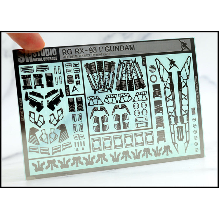 SH STUDIO Upgrade Metal Etching Parts for RG 1/144 RX-93 Nu