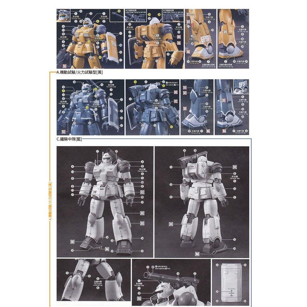 GUGU HG GTO 1/144 GUN CRNNON Water Slide Decal GUGUHG009
