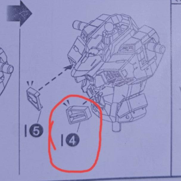 CD 8802 03 butcher parts for MB Strike Freedom
