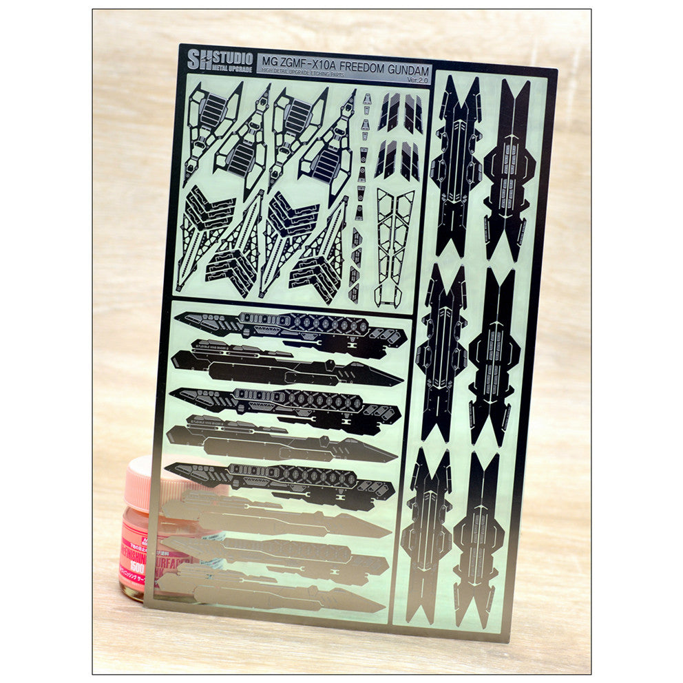 SH STUDIO Upgrade Metal Etching Parts for MG 1/100 Freedom 2.0