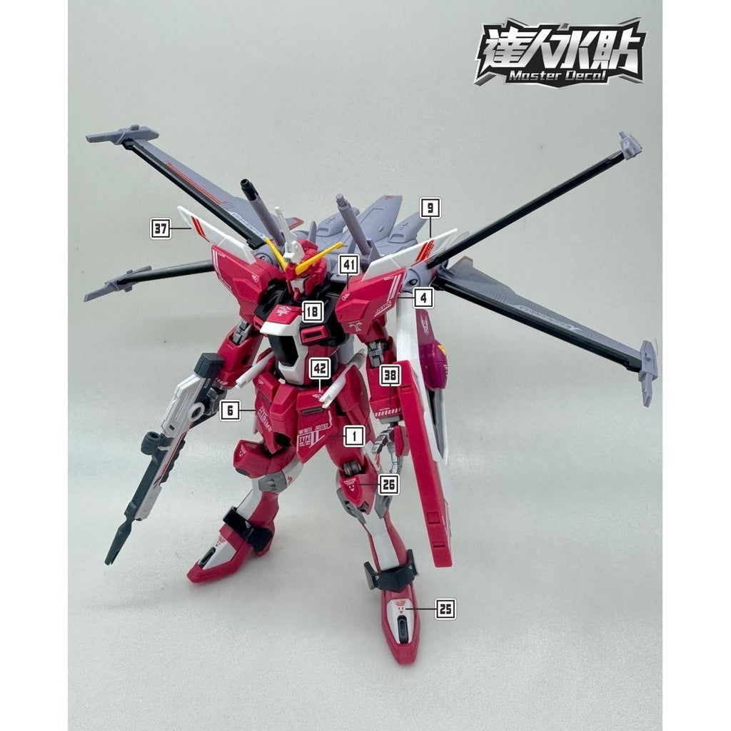 MASTER H064 HG infinite JUSTICE Type 2 SEED 1/144 fluo water slide decal Collectibles