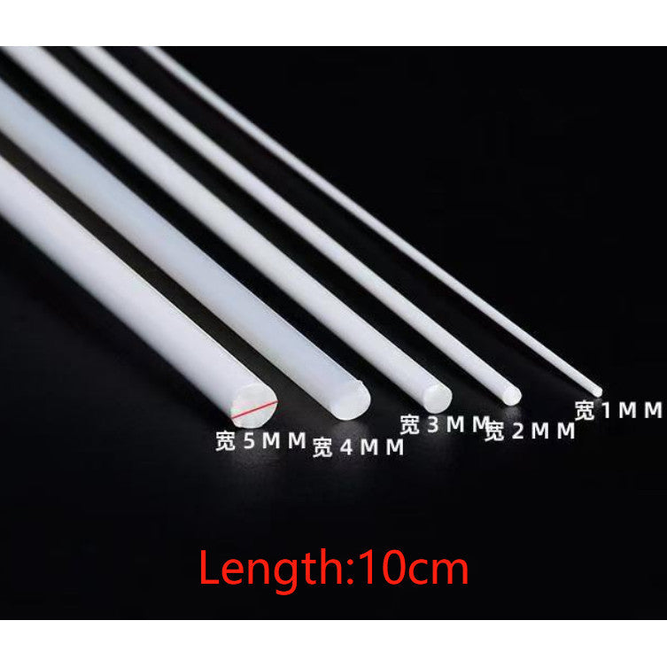 CALILY Plastic Solid Rod ABS Round Rod Length 10CM Military Model Detail Renovation Consumables colletcibles kits figure