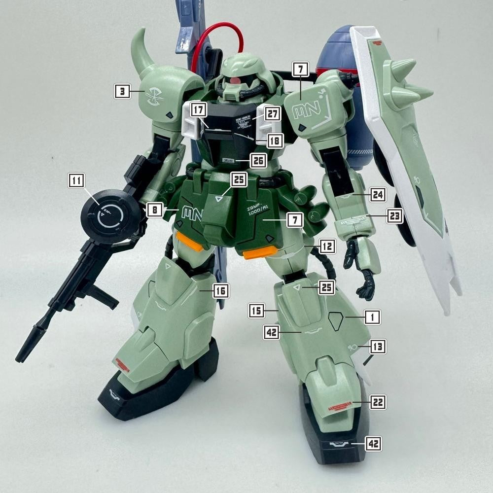 MASTER Water Slide Decal H066 HG 1/144 Zaku Warrior Collectibles