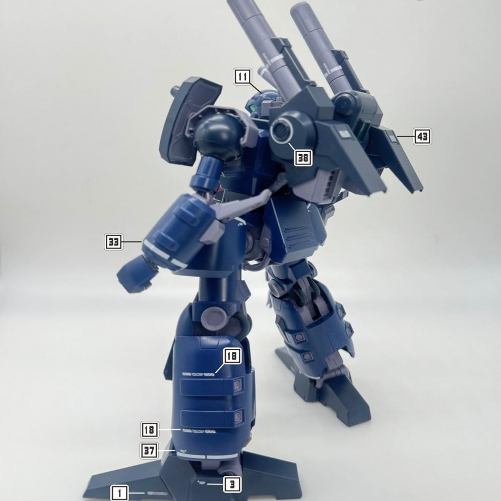 MASTER Water Slide Decal M004 RE 1/100 Guncannon Detector Collectibles