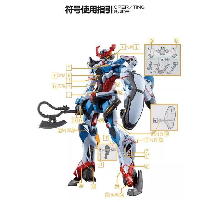 GUGU G01 HG 1/144 GQuuuuuuX Water Slide Decal (Model not included) GUGUHG018
