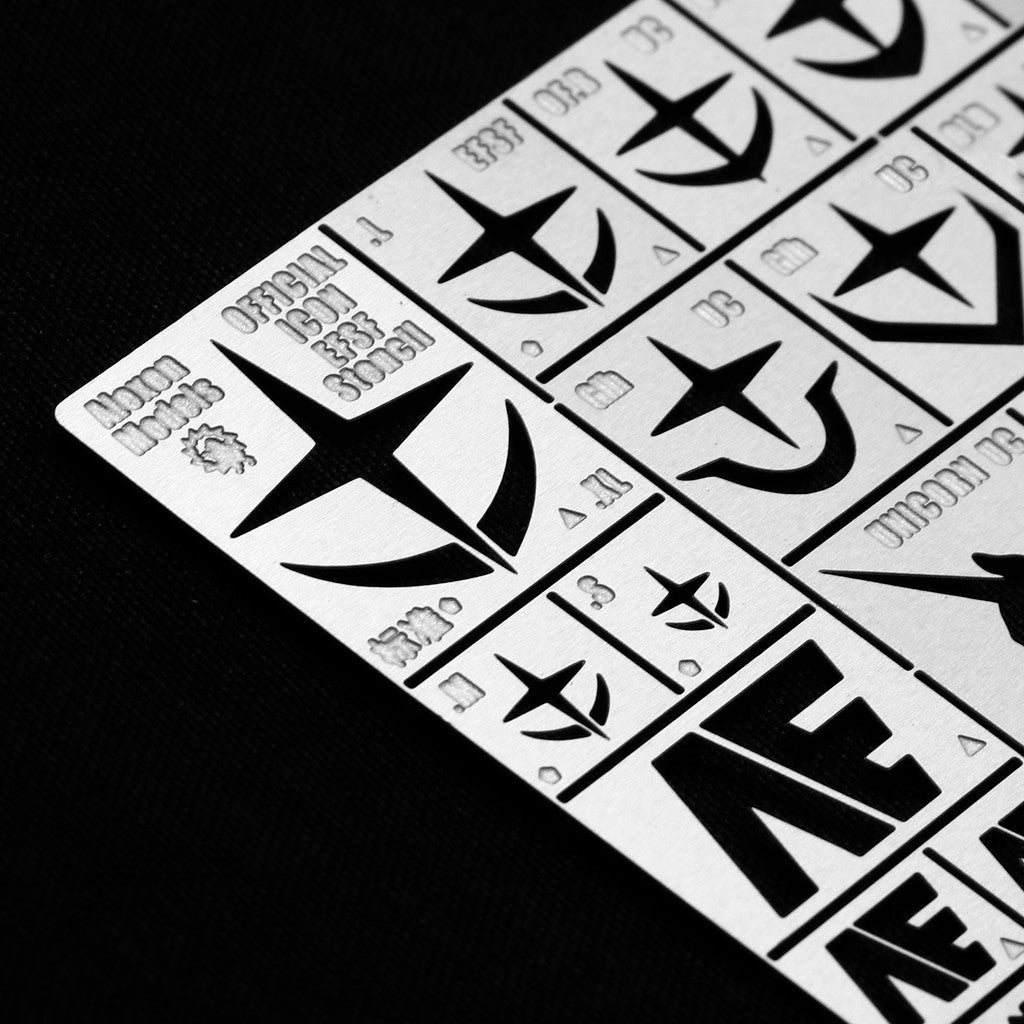 Alexen AJ0077 Stencil Pad for HG MG GM series EFF Number Sign Logo