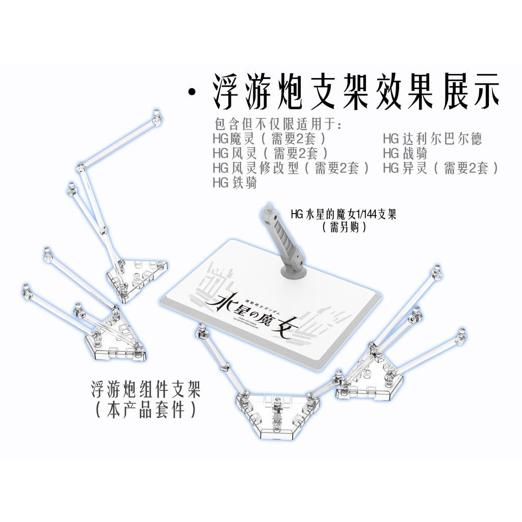 DDB TWFM series HG 1/144 FM FULL MECHANICS 1/100 general use Funnel action base stand