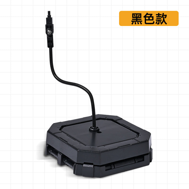 MOSHI MS121 Black White Snake shaped Movable ABS Base Stand for BB / MG / HG General Use (Kits not included)
