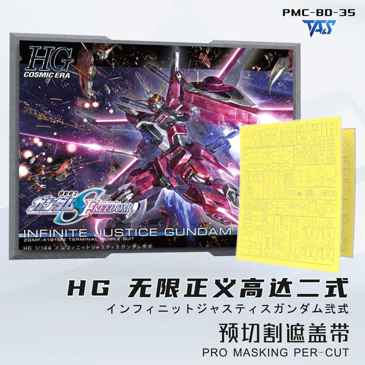 20250722 TAS HG Infinite Jusitce Type 2 Pro Masking Tape Pre-cut (Not include kits or model)