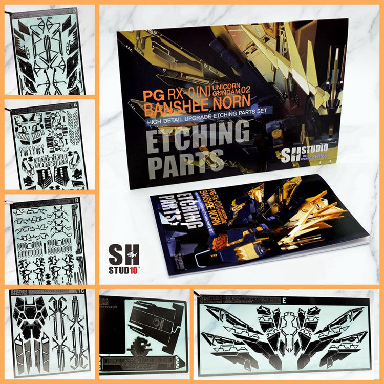 SH STUDIO Upgrade Metal Etching Parts for PG 1/60 Banshee Norn