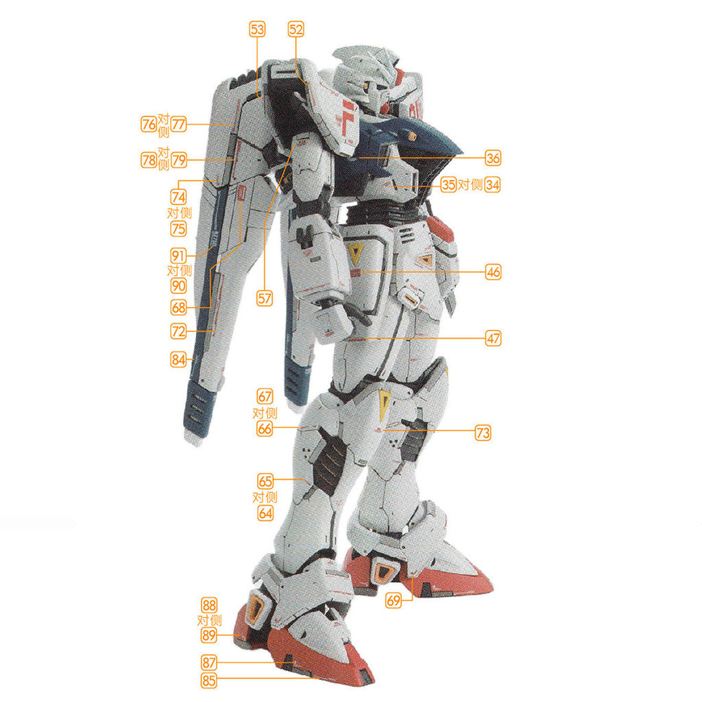 GUGU M201 MG 1/100 F91 2.0 NAOKI Water Slide Decal (Model not included) GUGUMG011 GUGUMG011