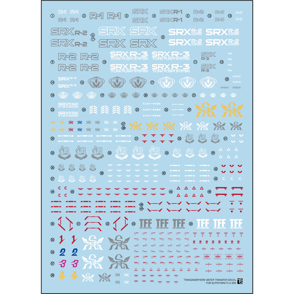 TRS Transamsphere SMP super mini PLA SRX Water slide decal TRSQTTO009