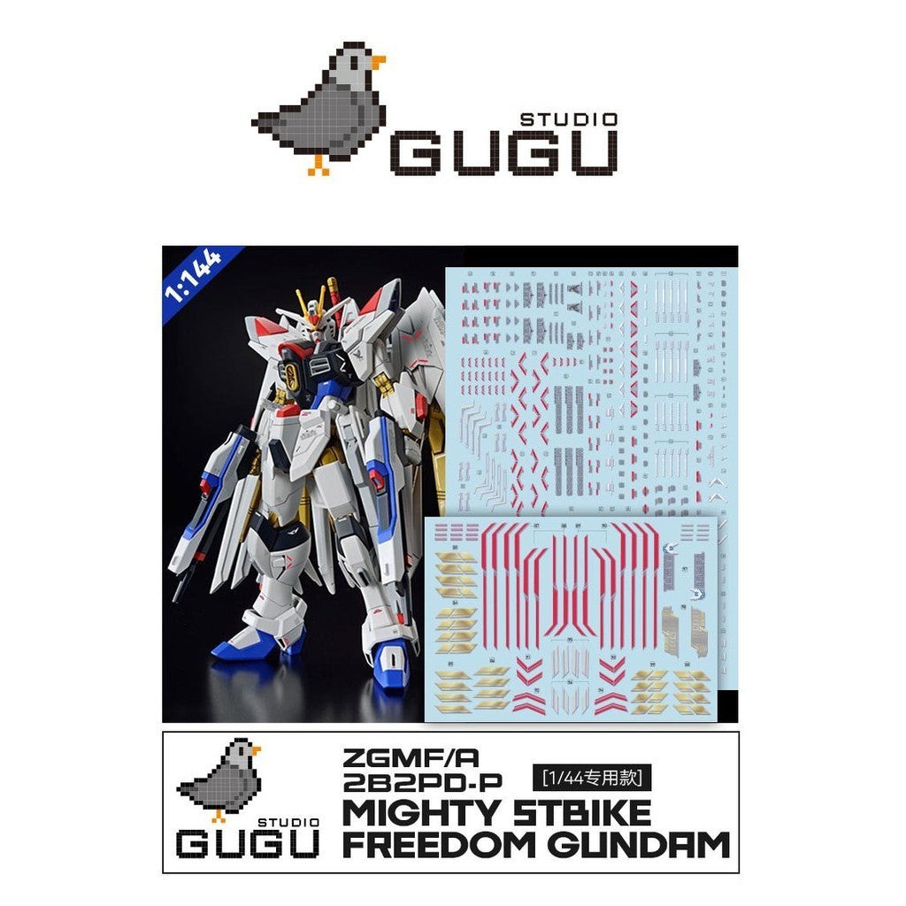 GUGU HG 1/144 MIGHTY STBIKE FREEDOM Water Slide Decal GUGUHG010