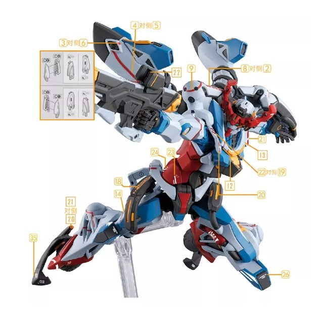 GUGU G01 HG 1/144 GQuuuuuuX Water Slide Decal (Model not included) GUGUHG018