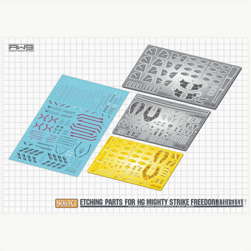 MAD S63 S63G HG SEED MIGHTY FREEDOM Etching parts decal