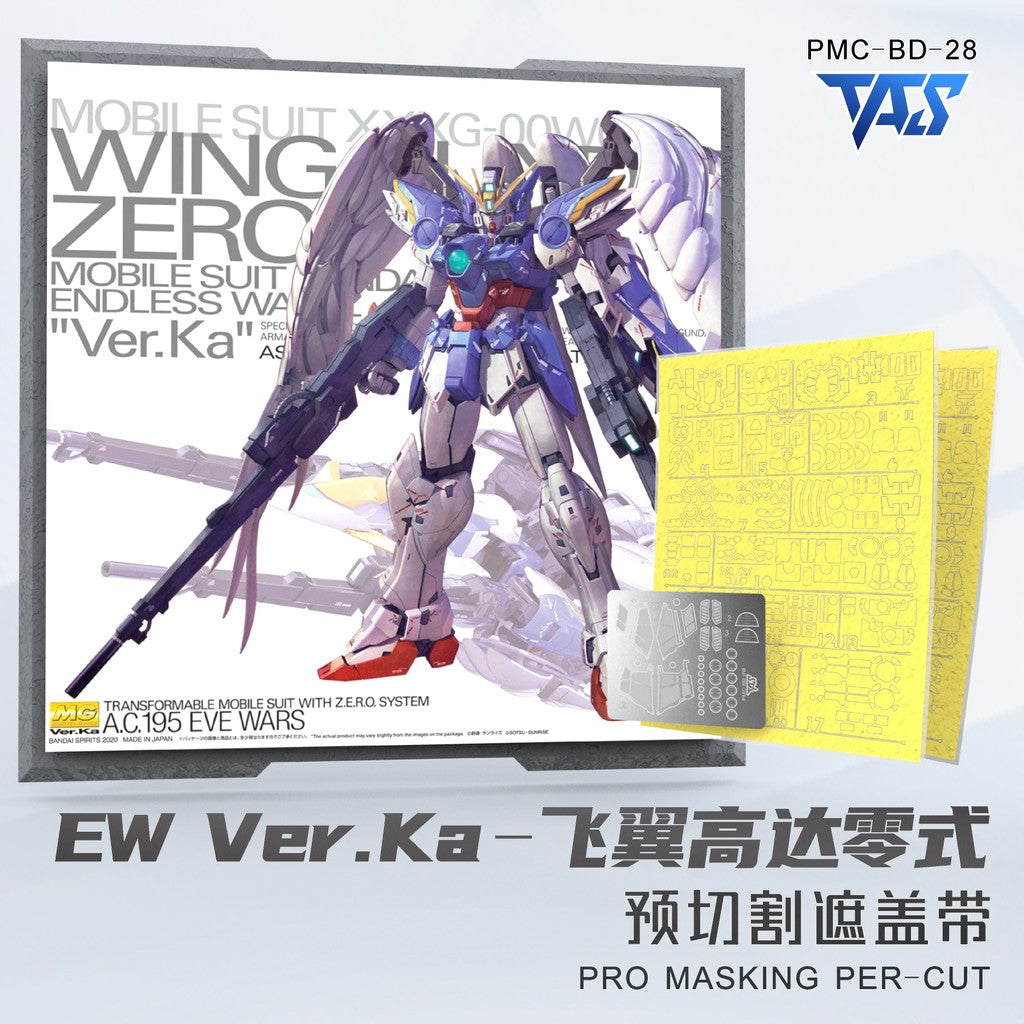 20250722 TAS MG 1/100 WING ZERO EW Ver.Ka PRO Masking Tape Pre Cut (Kits not included)
