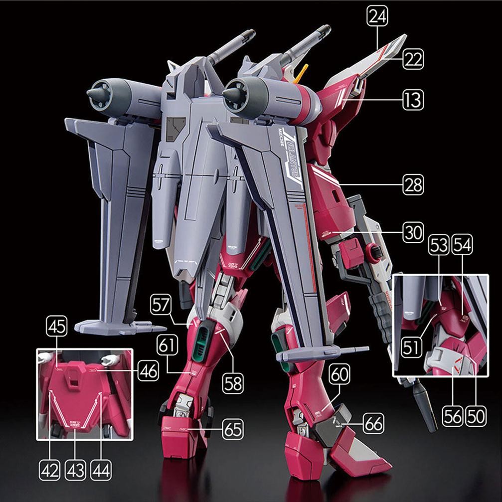 GUGU H251 HG 1/144 Infinite Justice Type 2 SEED Water Slide Decal GUGUHG011