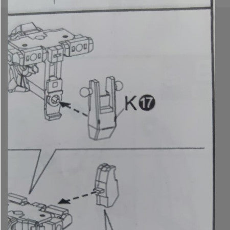CD 8802 03 butcher parts for MB Strike Freedom