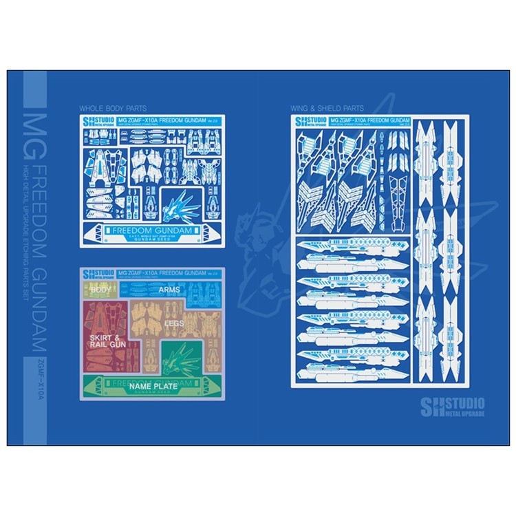 SH STUDIO Upgrade Metal Etching Parts for MG 1/100 Freedom 2.0