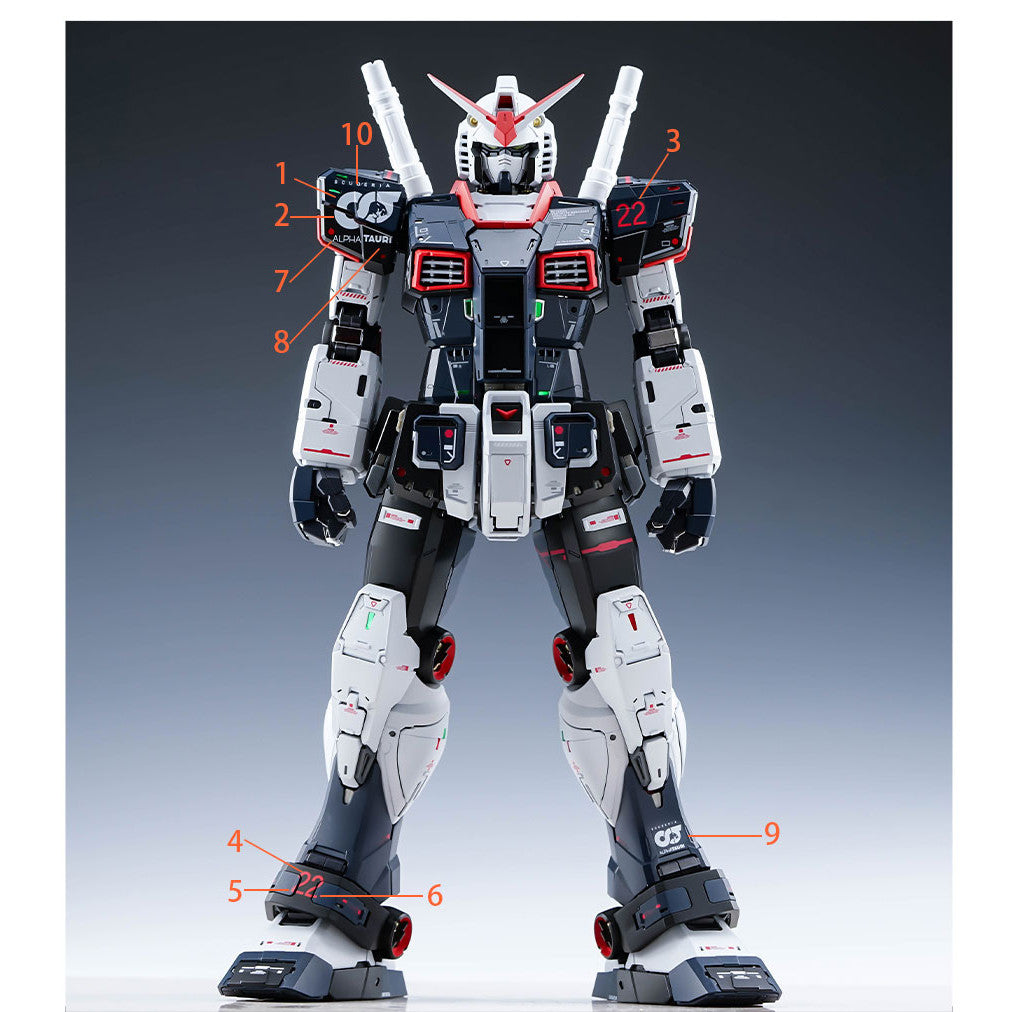 GUGU P020 PG 1/60 RX-78-2 ALPHATAURI Water Slide Decal GUGUPG004