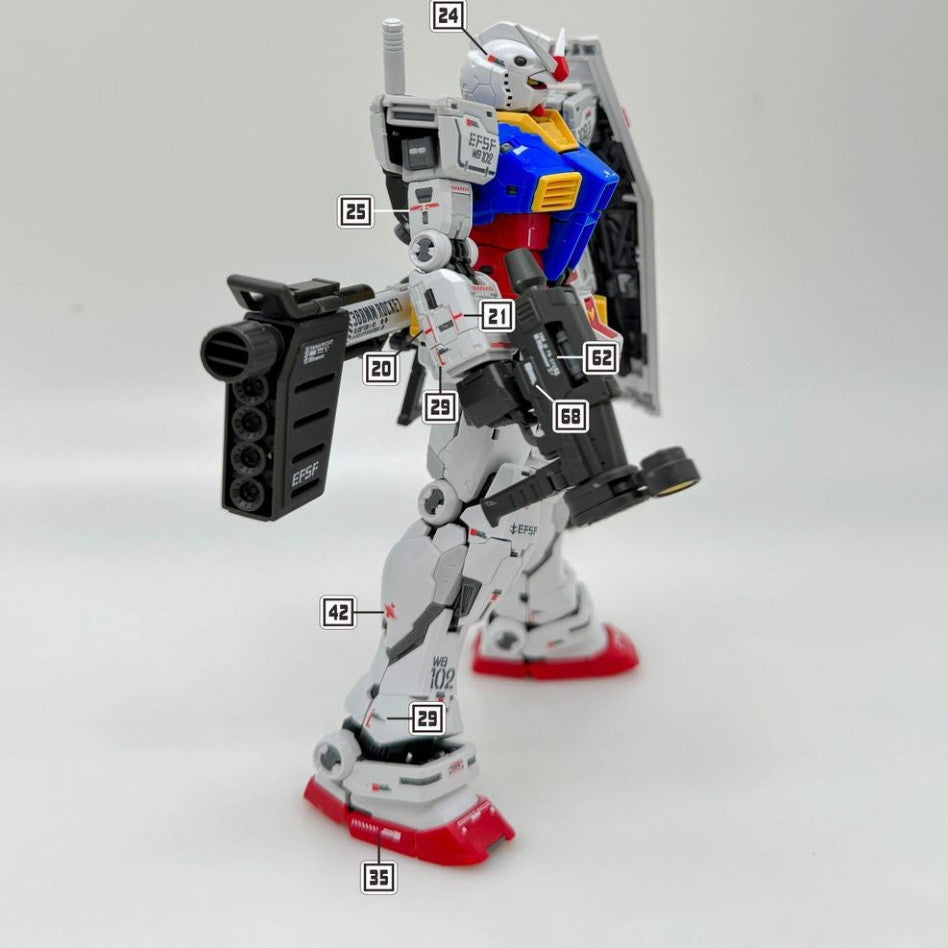 MASTER R003 Water slide decal RG RX-78-2 2.0 U 1/144 fluo Collectibles