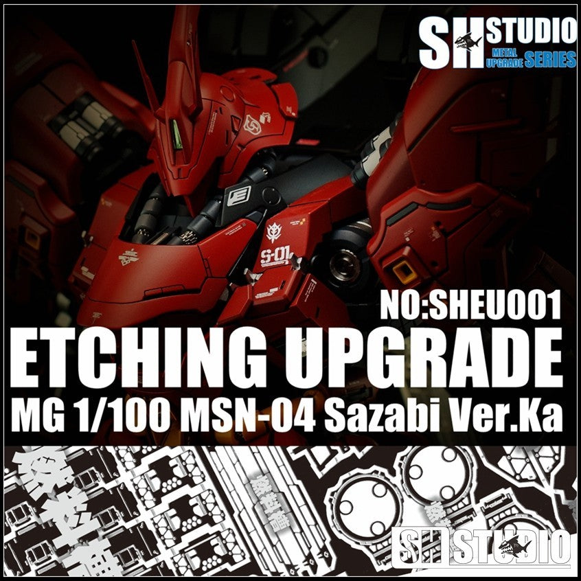 SH STUDIO Upgrade Metal Etching Parts for MG 1/100 Sazabi Ver.ka