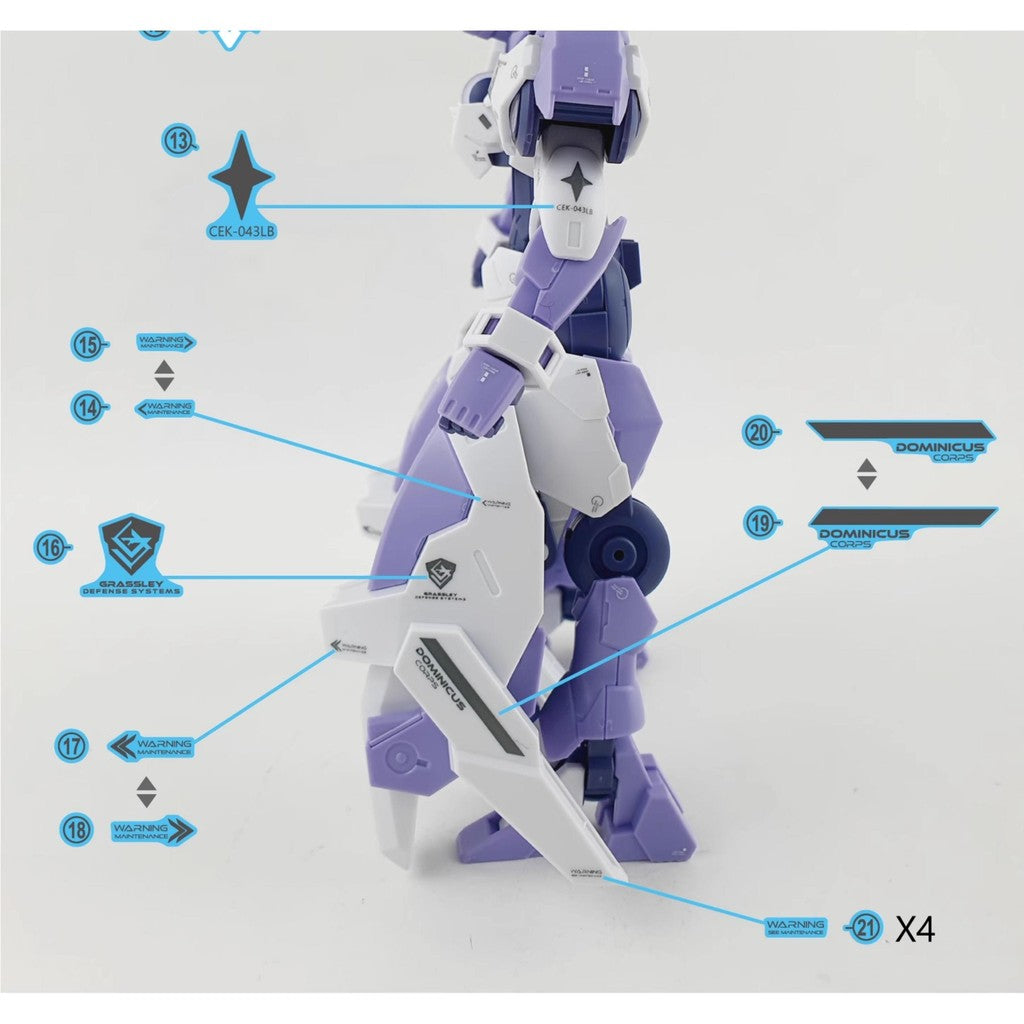 YAN Flame Water Slide Decal for TWFM HG 1/144 Beguir-Beu Torche Kenanji / Ridrick Team (YANHG102) 20250721