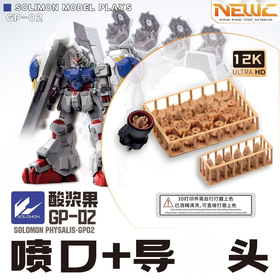 NewC Solomon Physalis GP02A Booster Upgrade 3d Print Parts