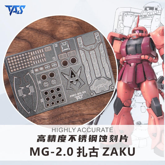 20250722 TAS Pre-cut Masking Tape / Upgrade Parts / Etching Parts for MG Zaku Ver 2.0 (Not the kits or model)