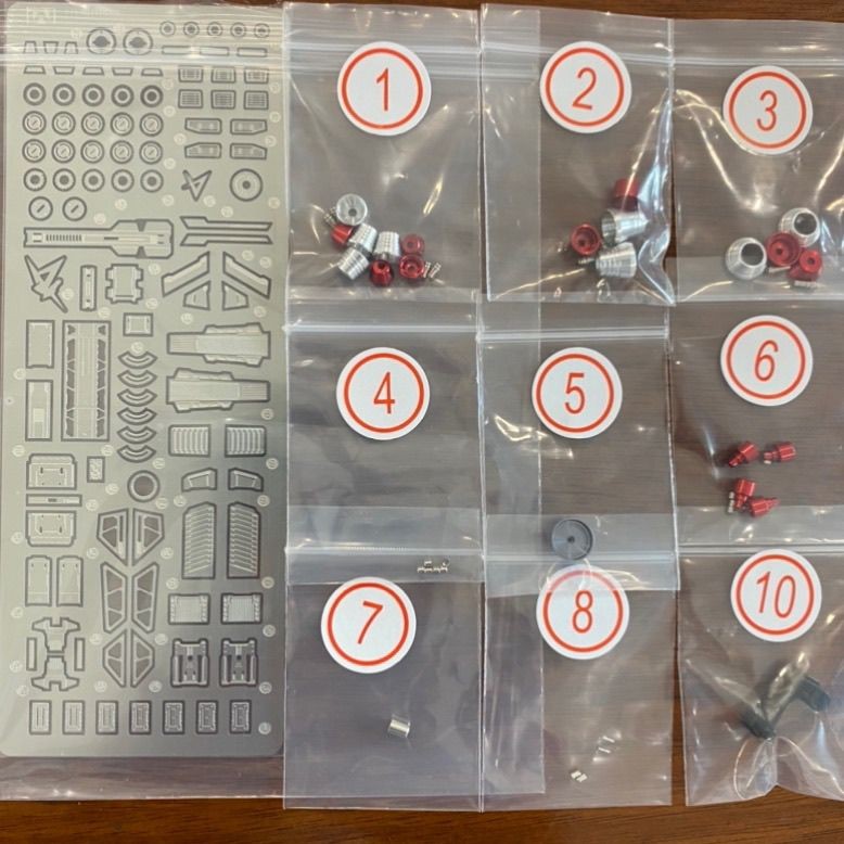 CALILY MR RG 1/144 nu v  Booster ETCHING Metal Detail Addon upgrade parts(Not include kits)