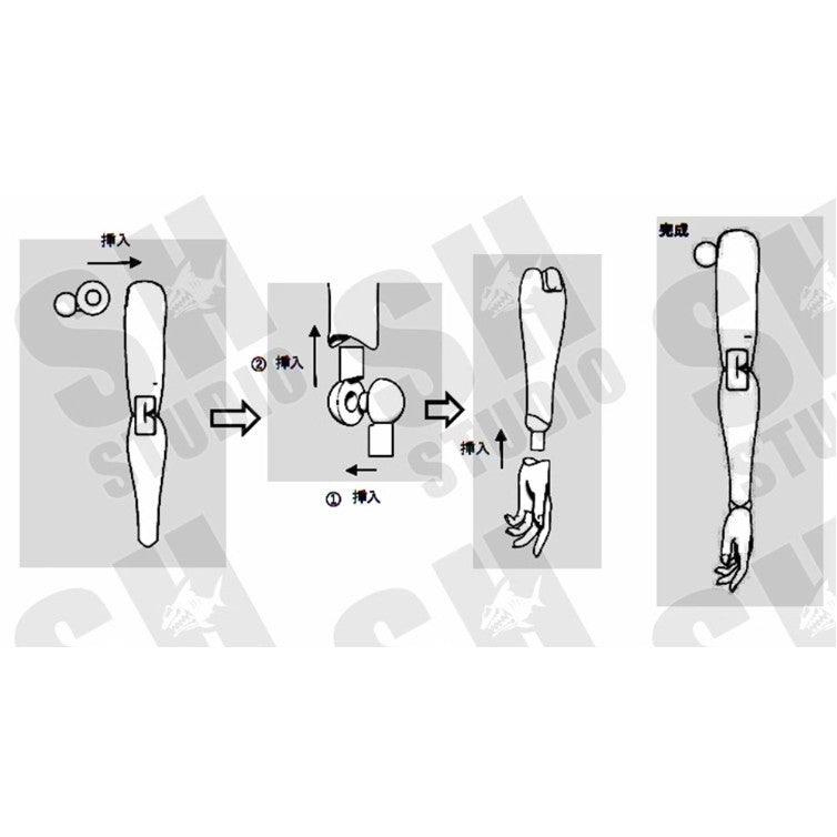 SH 1/12 MEGAMI DEVICE MD FAG MU073M KOI Doll Body Accessory Set Upgrade Resin GK Parts (Not kits,no model)