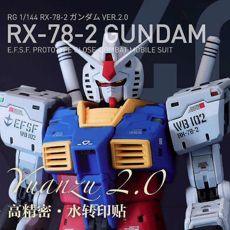 LNX Water Slide Decal for RG RGU 1/144 RX-78-2 VER 2.0