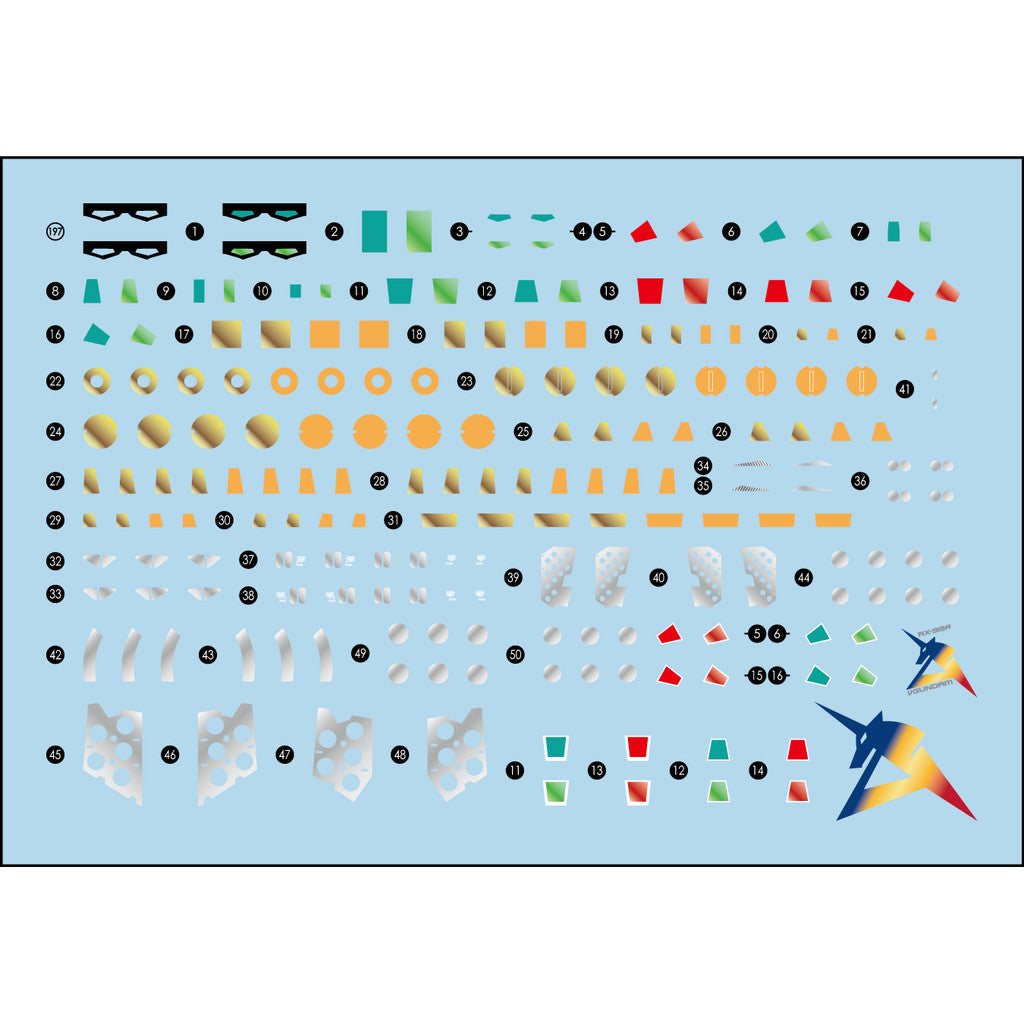 Transamsphere TRS RG 1/144 RX-93ff Nu Long Distandce Funnel Water Slide Decal Collectibles