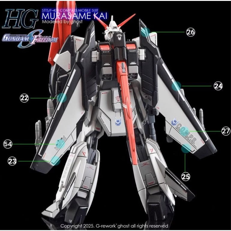 YAN FLAME Water Slide Decal for HG 1/144 MURASAME KAI SEED (YANHG110) 20250721