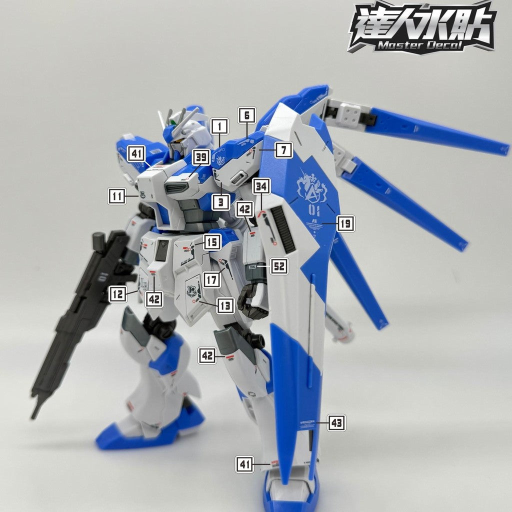 MASTER Water Slide Decal H078 HG 1/144 RX-93-V2 Hi-v Hi Nu
