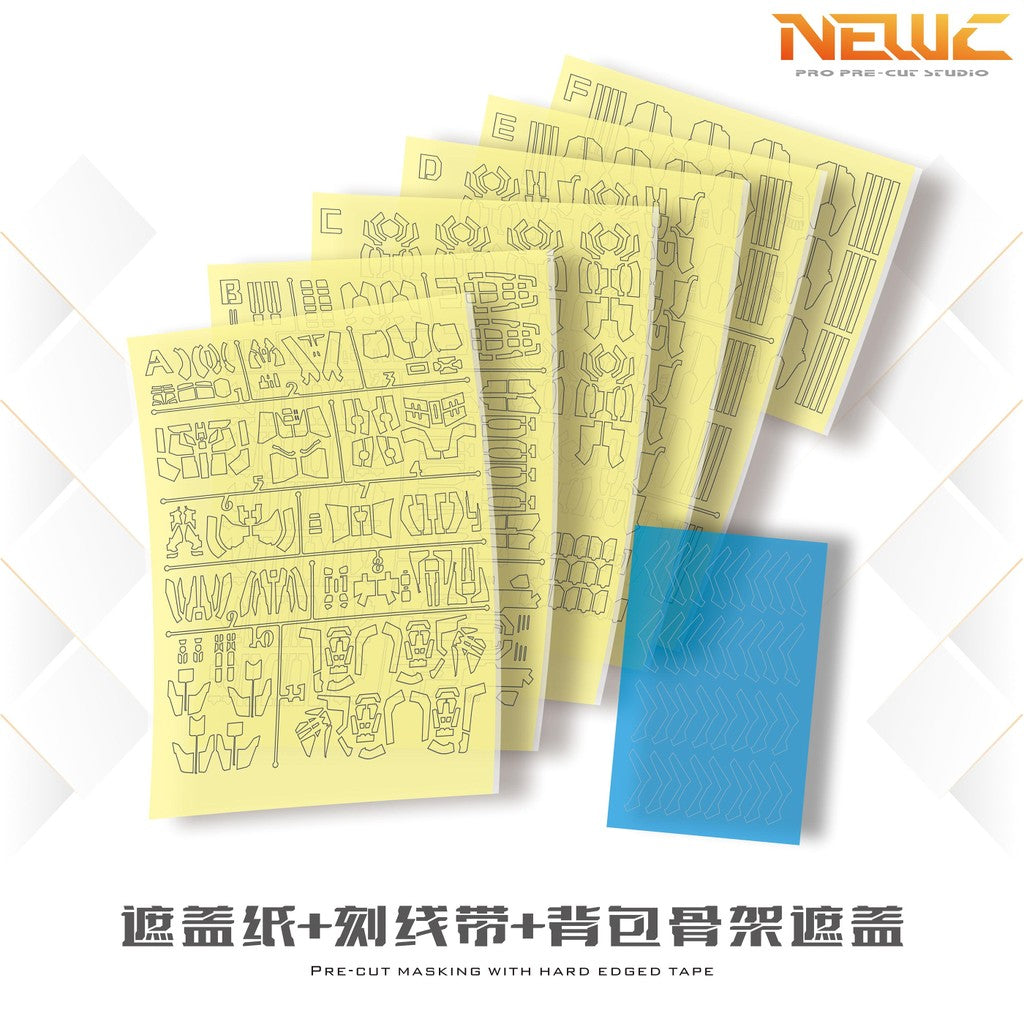 NewC HG 1/144 Black Knight Squad Cal-re.A Pre-Cut Masking Tape no model Collectibles