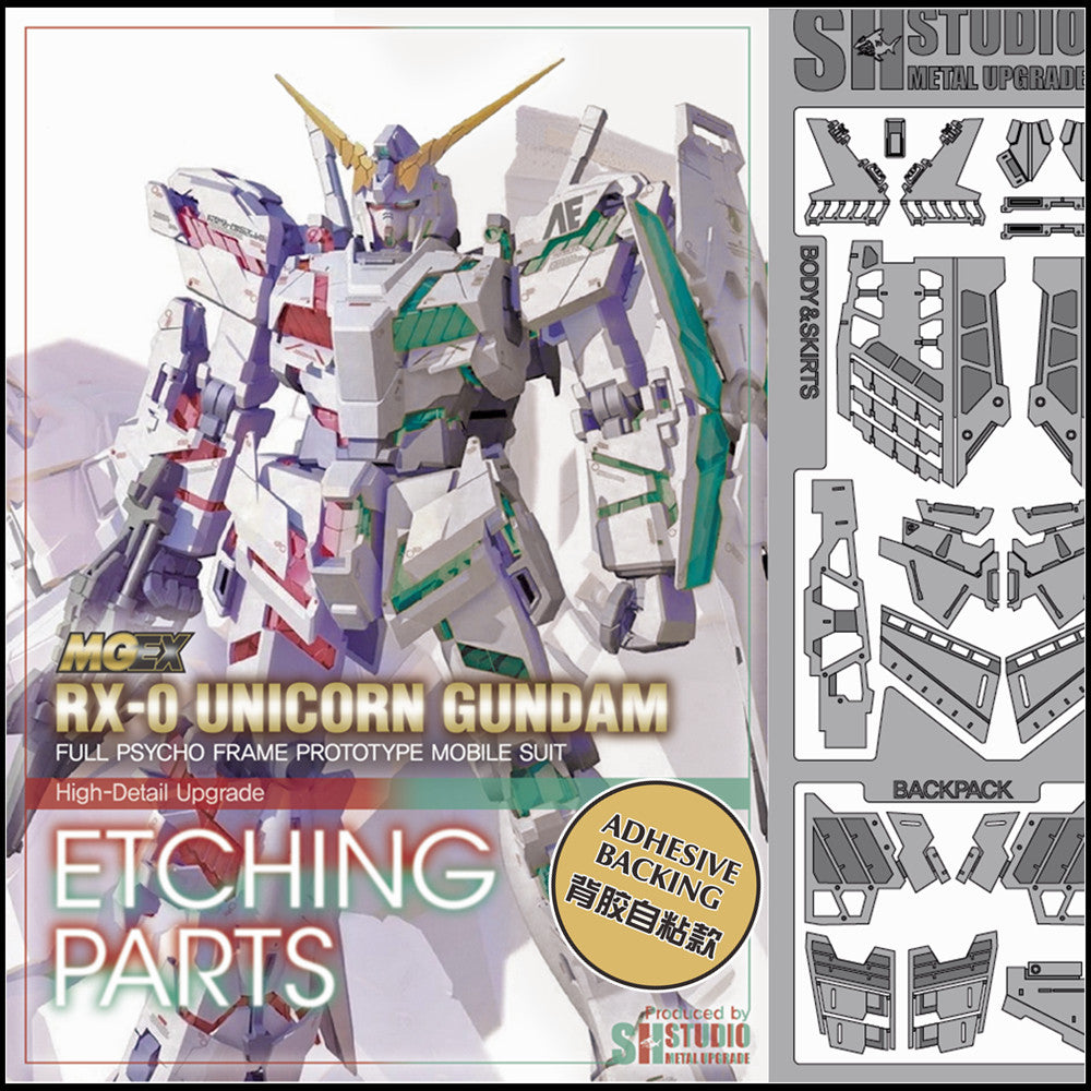 SH STUDIO Metal Etching Etched Upgrade Parts for MGEX 1/100 UNICORN